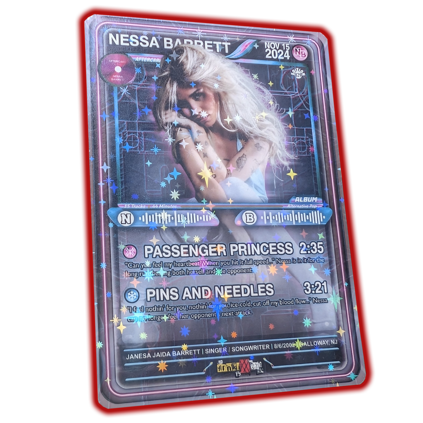 Nessa Barrett Holographic Trading Card