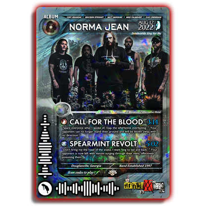 Norma Jean Holographic Trading Card Set