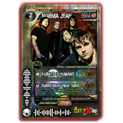 Norma Jean Holographic Trading Card Set