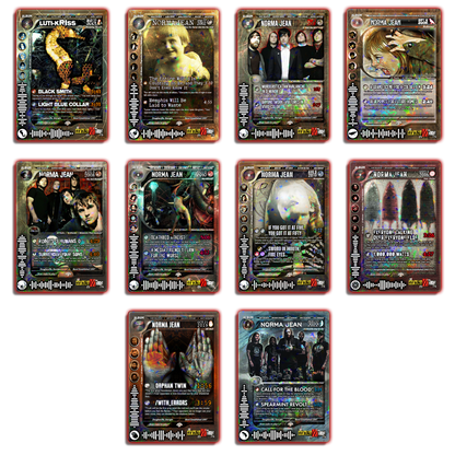 Norma Jean Holographic Trading Card Set