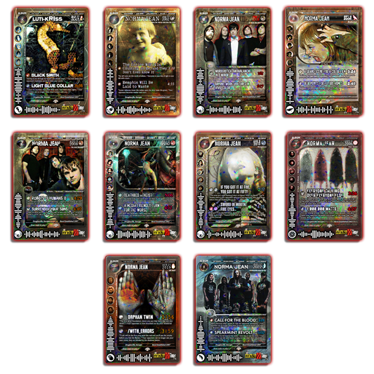 Norma Jean Holographic Trading Card Set