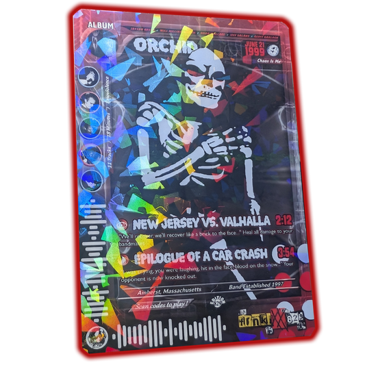 Orchid Holographic Trading Card