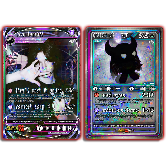 Overtonight Holographic Trading Card Set