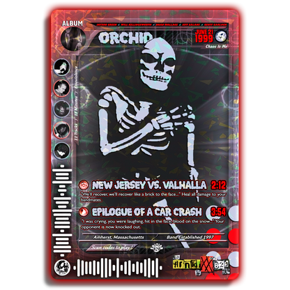 Orchid Holographic Trading Card