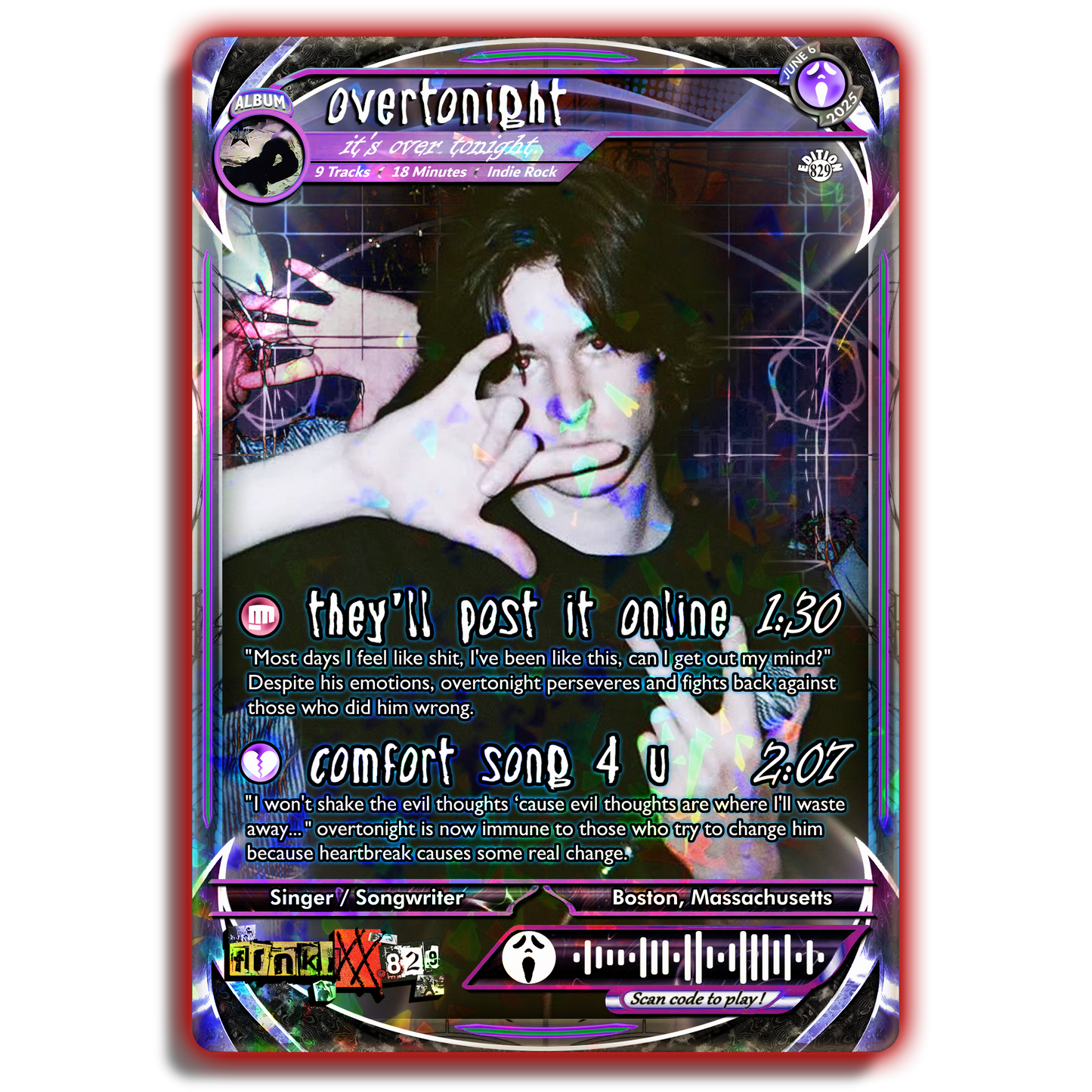 Overtonight Holographic Trading Card Set