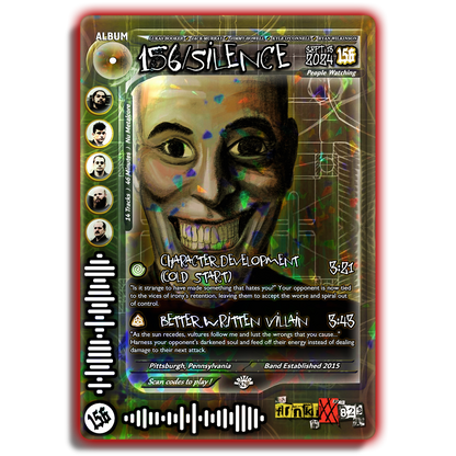 156/Silence Holographic Trading Card Set