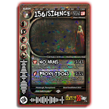 156/Silence Holographic Trading Card Set