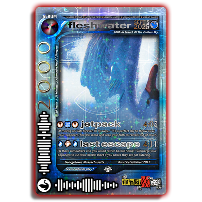 Fleshwater Holographic Trading Card Set