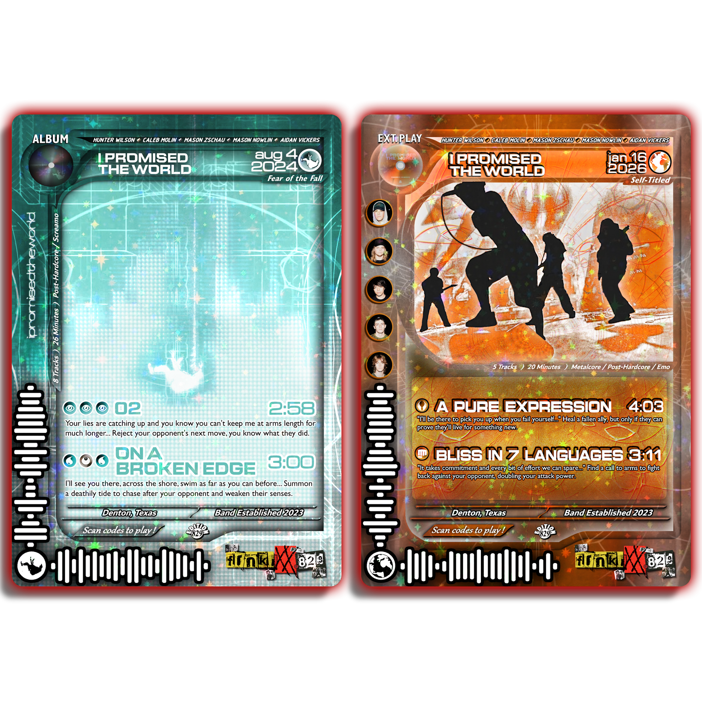 I Promised The World Holographic Trading Card Set