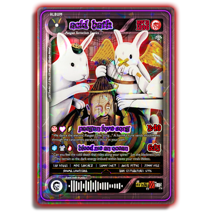 Acid Bath Holographic Trading Card Set