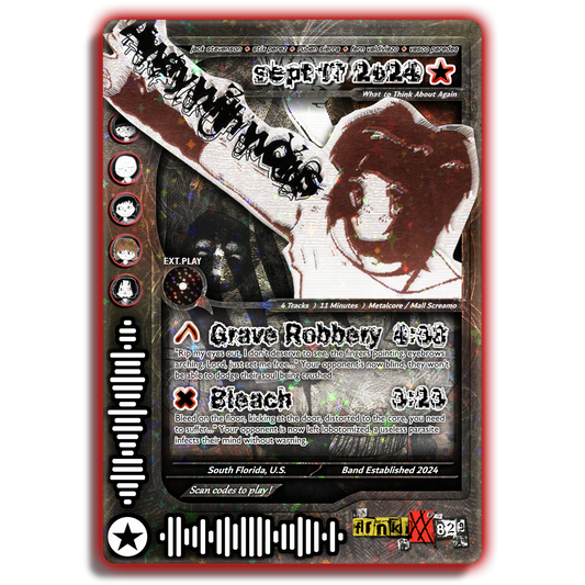 Away With Words Holographic Trading Card