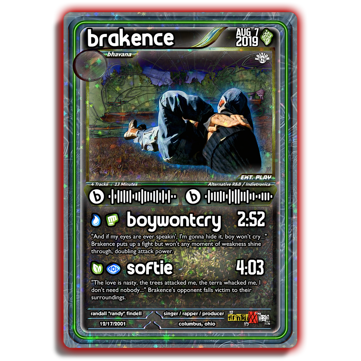 brakence Holographic Trading Card Set