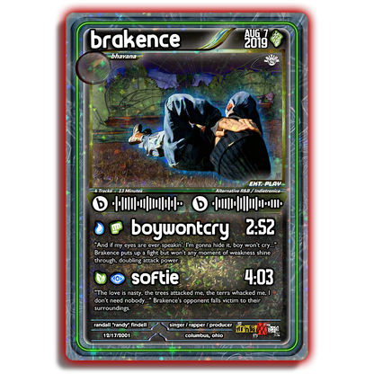 brakence Holographic Trading Card Set