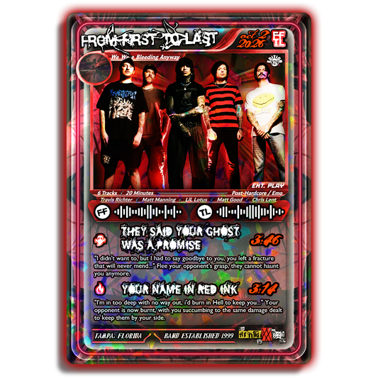 From First To Last (W.W.B.A.) Holographic Trading Card