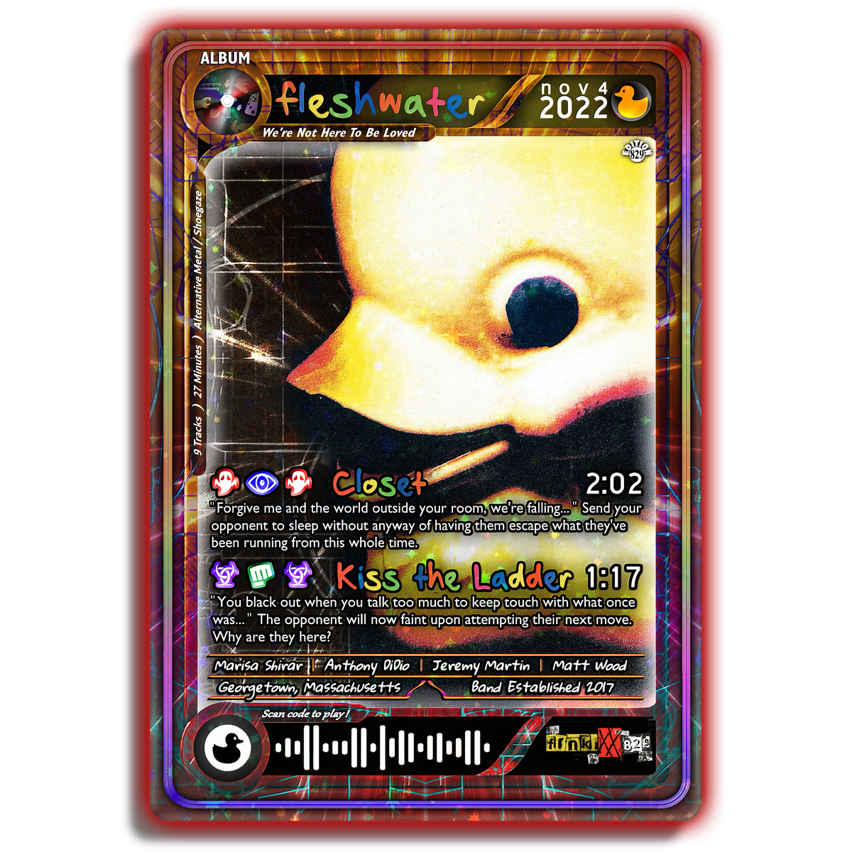 Fleshwater Holographic Trading Card Set