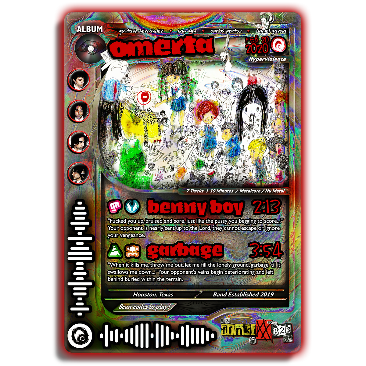 Omerta Holographic Trading Card