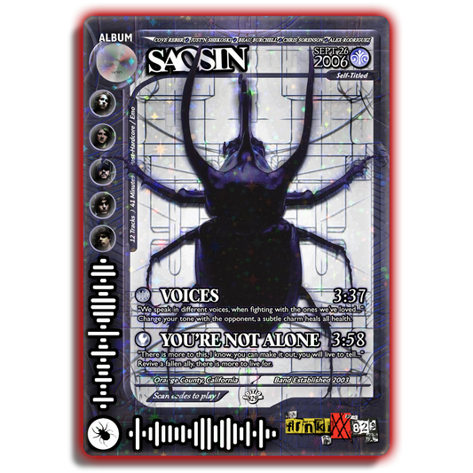 Saosin Holographic Trading Card