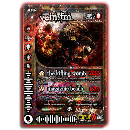 Vein.fm Holographic Trading Card Set