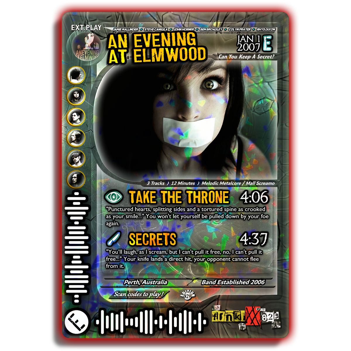 An Evening At Elmwood Holographic Trading Card