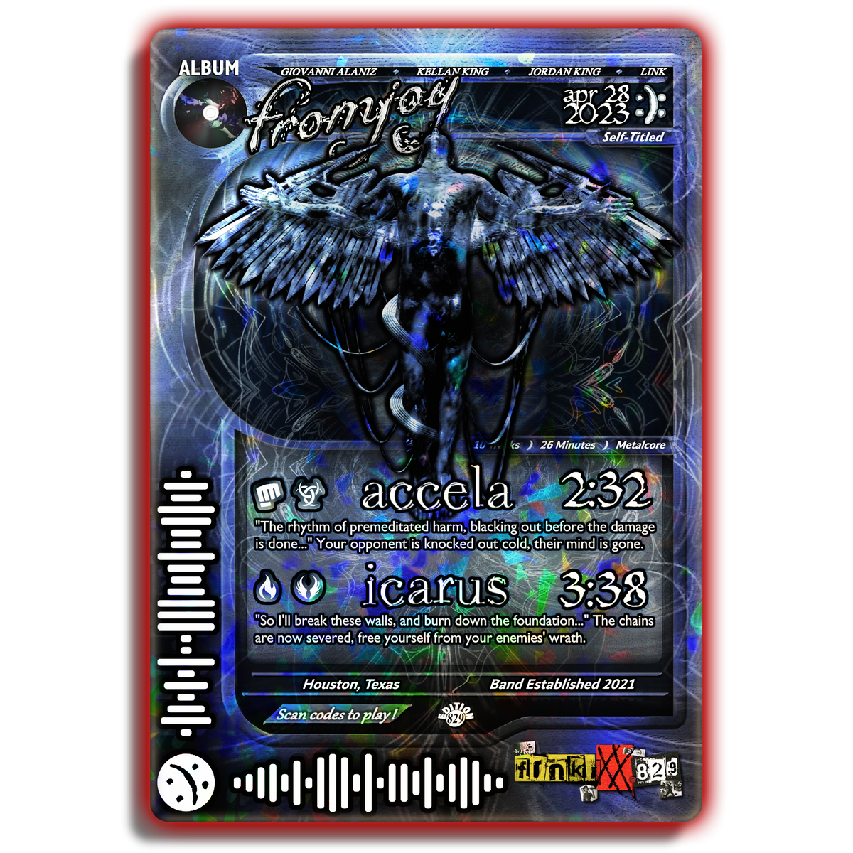 fromjoy Holographic Trading Card