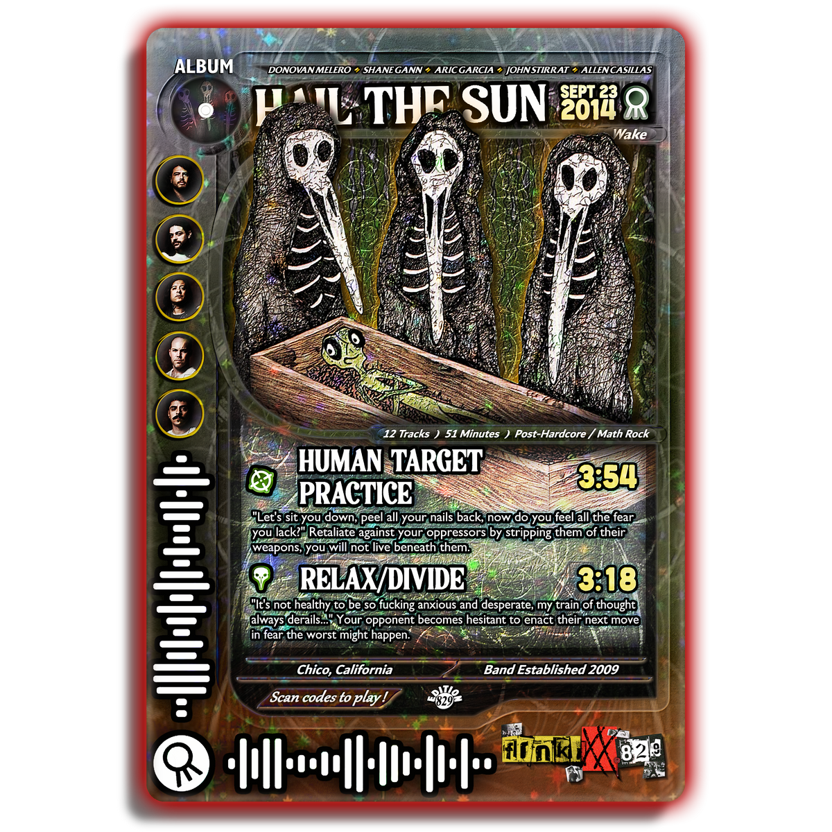 Hail The Sun Holographic Trading Card