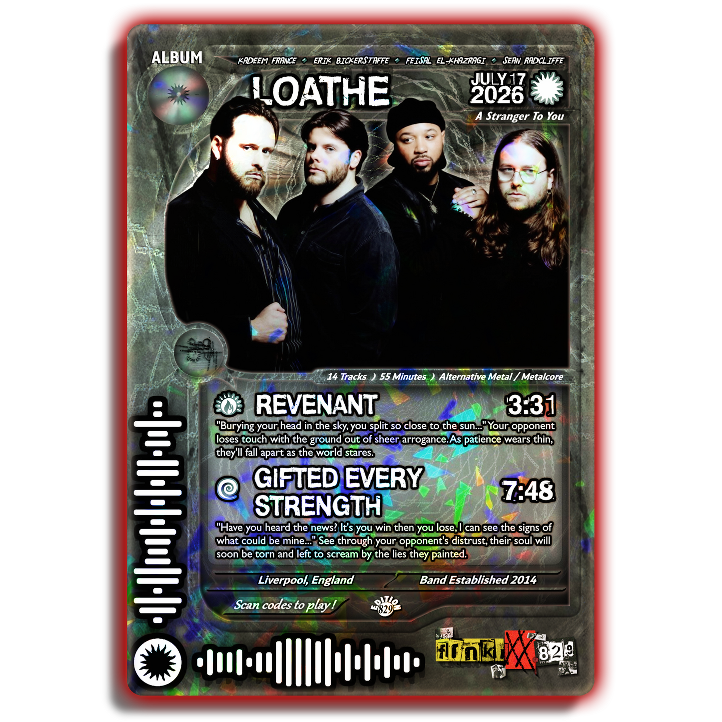 Loathe Holographic Trading Card Set