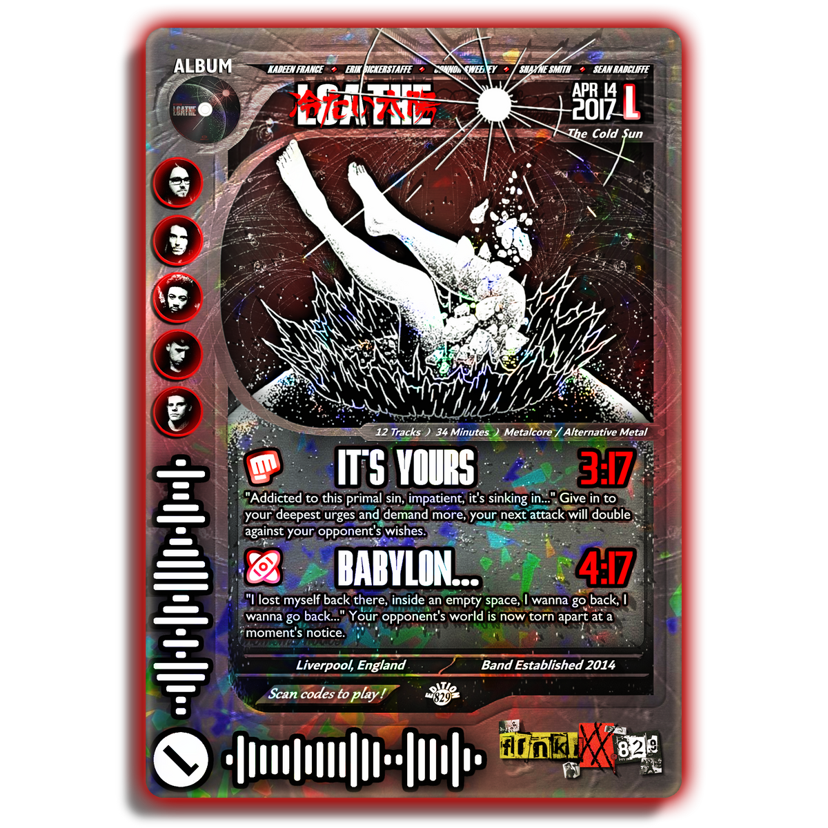 Loathe Holographic Trading Card Set