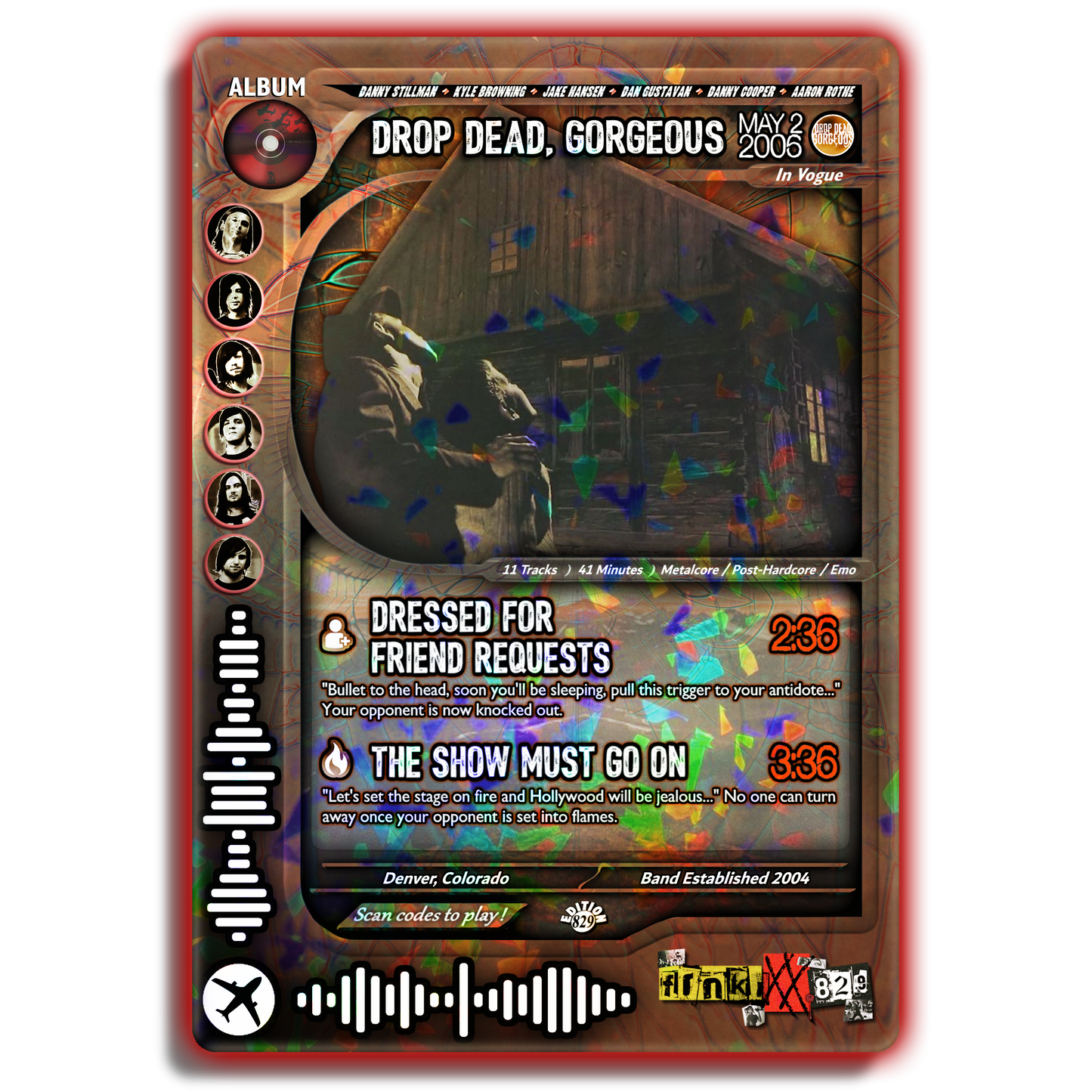 Drop Dead, Gorgeous Holographic Trading Card