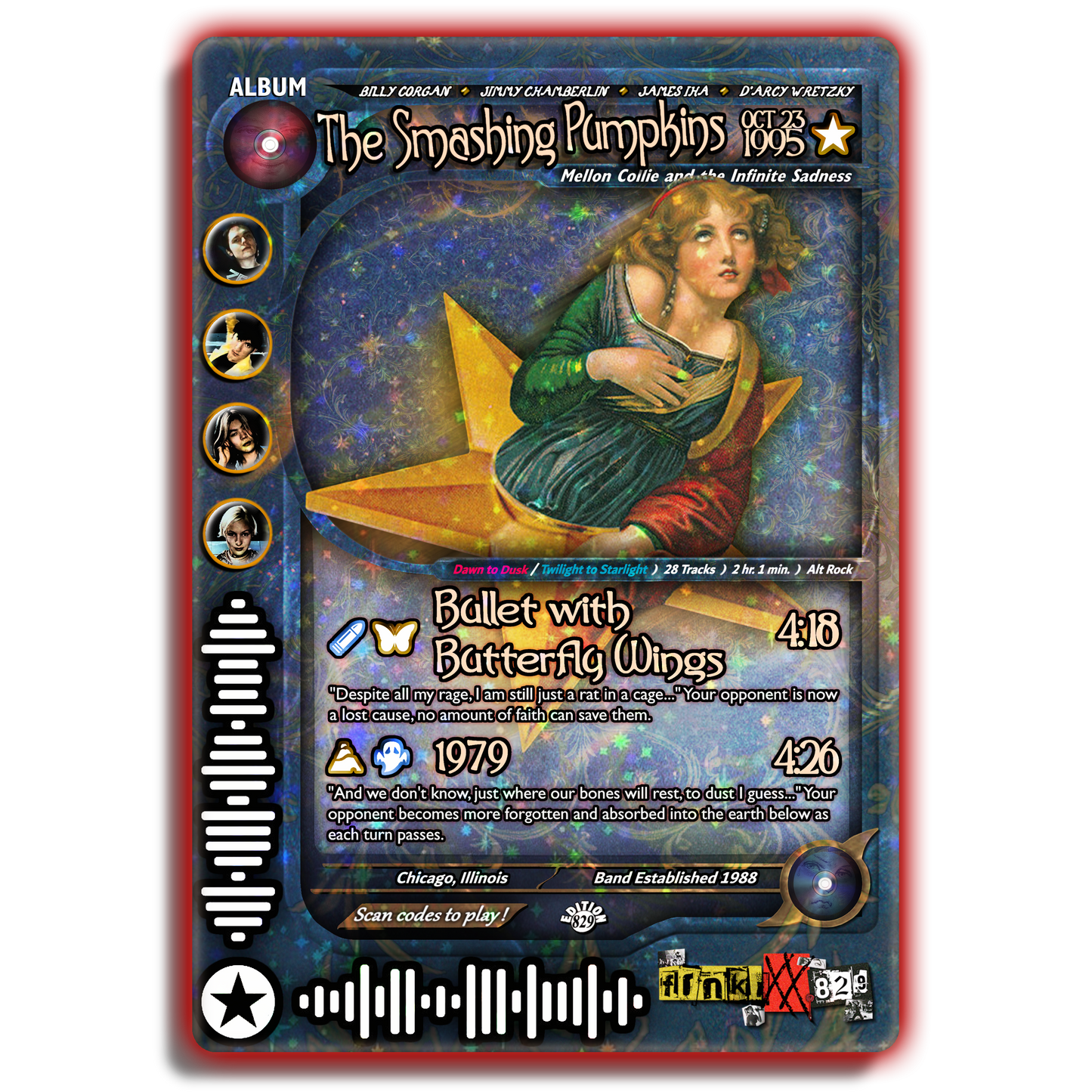 T.S.P. Holographic Trading Card