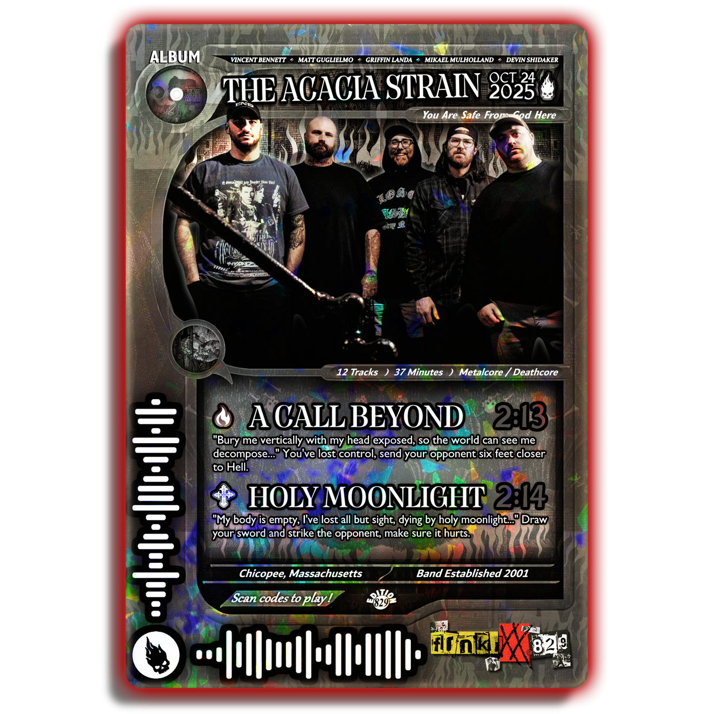 The Acacia Strain Holographic Trading Card