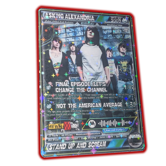 Asking Alexandria Holographic Trading Card