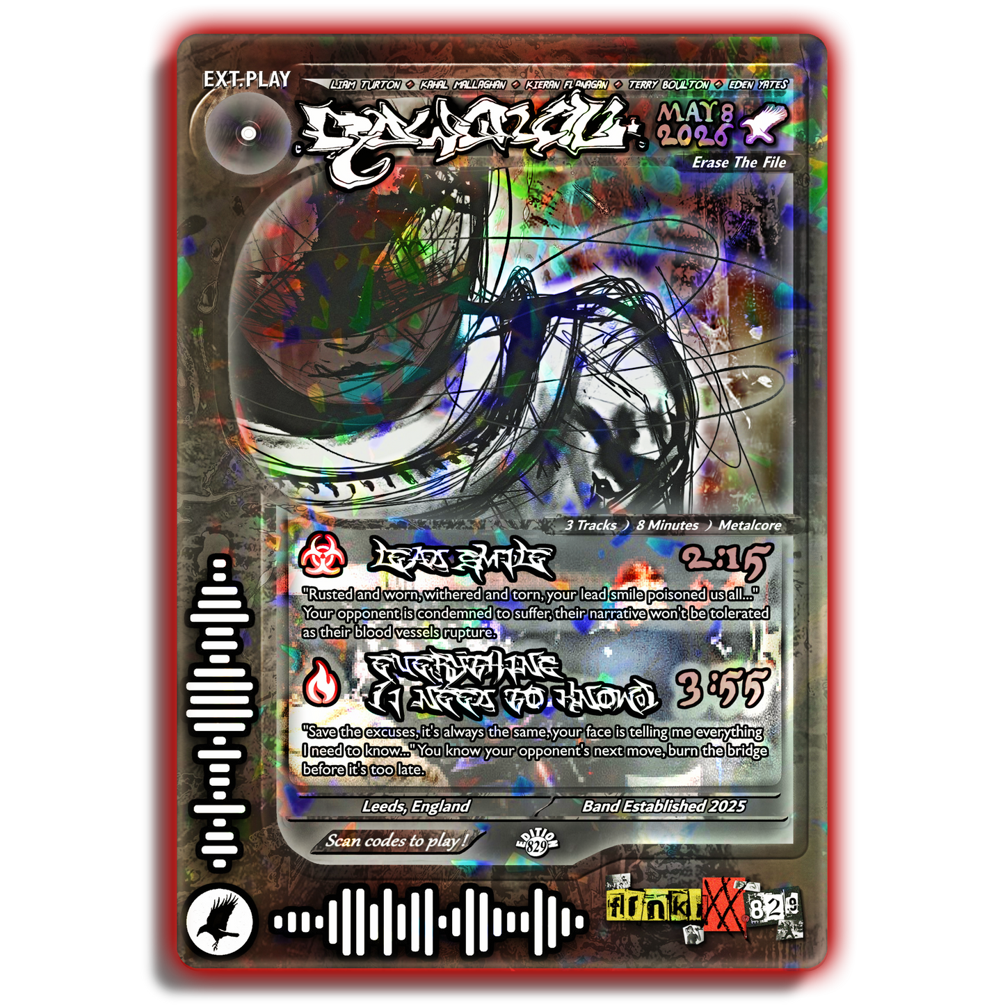 Crowquill Holographic Trading Card Set