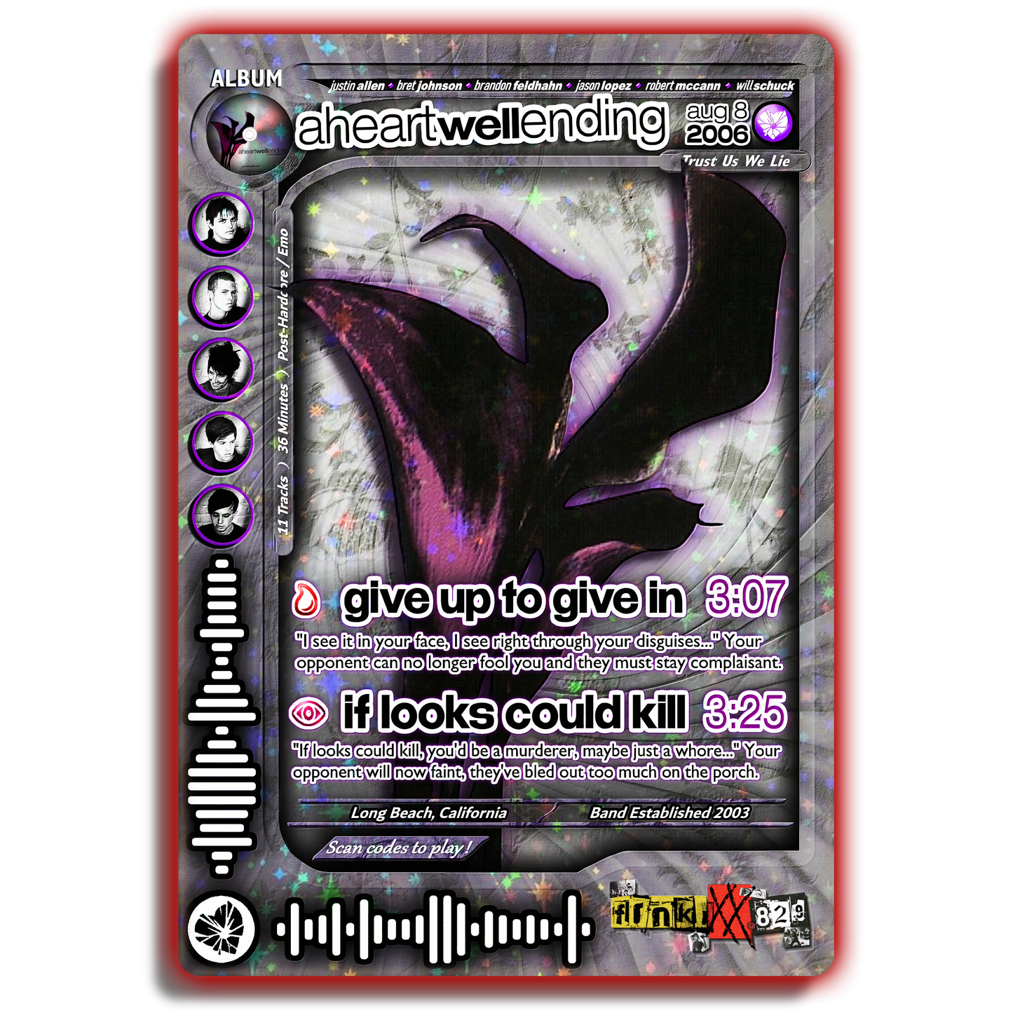 A Heartwell Ending Holographic Trading Card