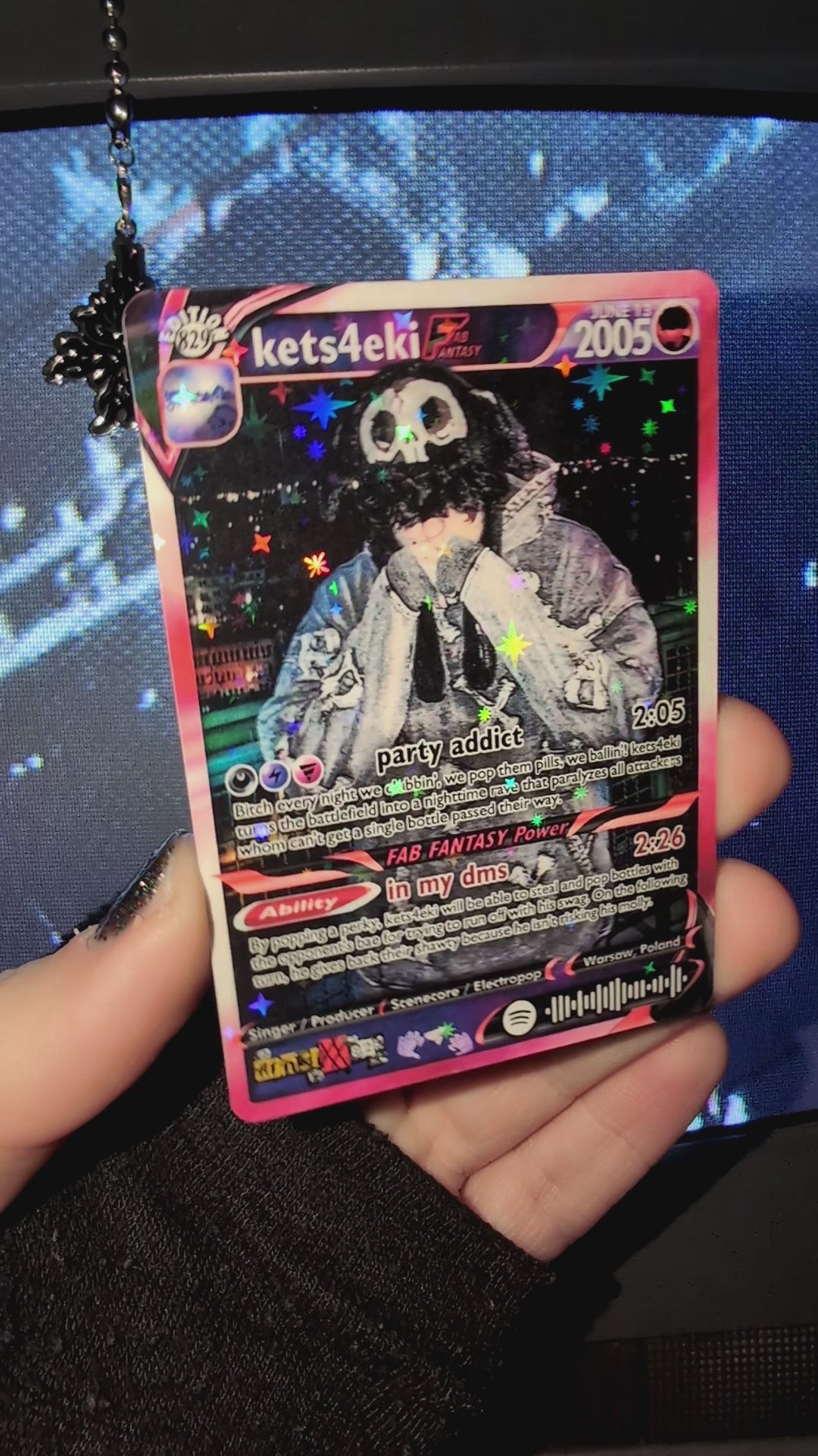 kets4eki Holographic Trading Card – frnkiXX.829