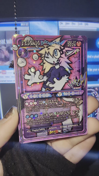 FEM&M Holographic Trading Card