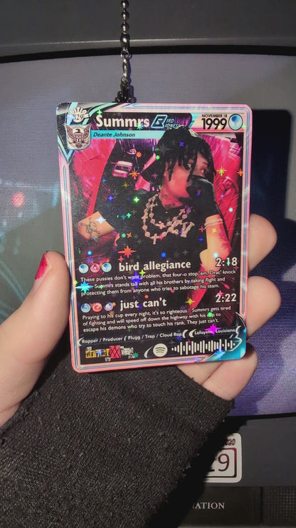 Summrs Holographic Trading Card