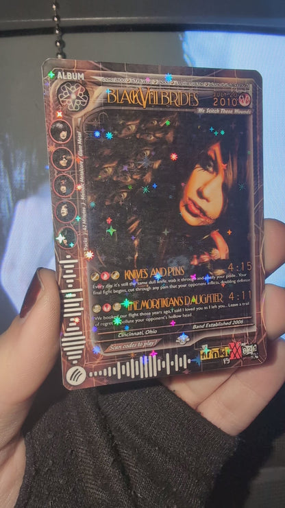 Black Veil Brides Holographic Trading Card