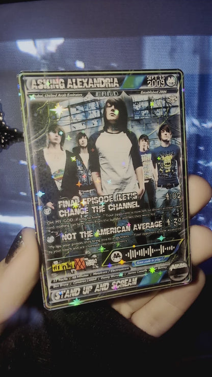 Asking Alexandria Holographic Trading Card