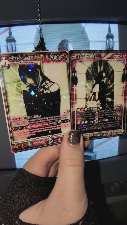 whatsaheart Holographic Trading Card Set