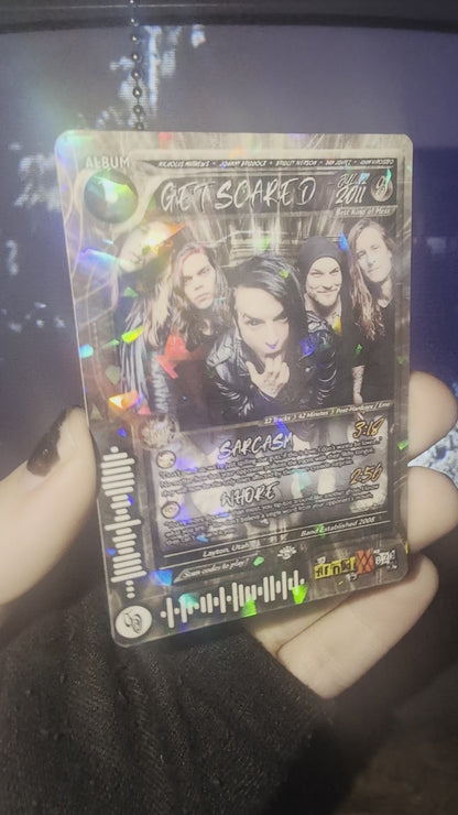 Get Scared Holographic Trading Card