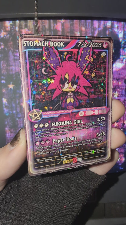 STOMACH BOOK Holographic Trading Card