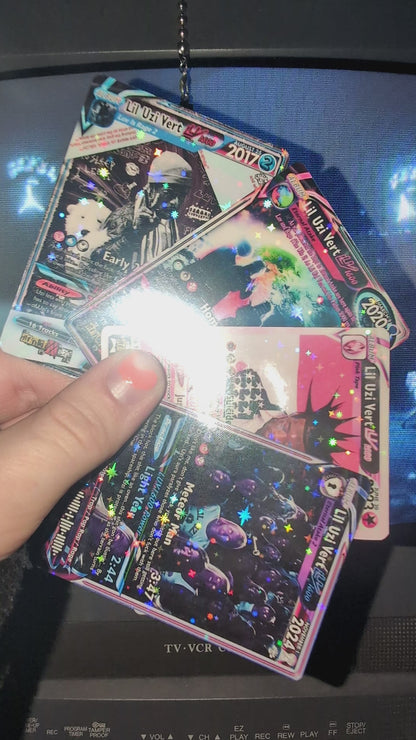 Lil Uzi Vert Holographic Trading Card Set