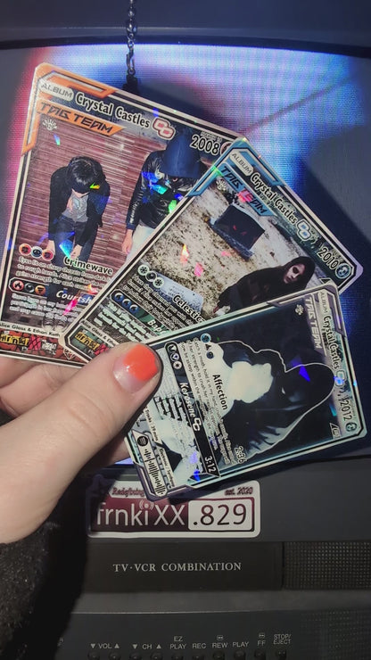 Crystal Castles Holographic Trading Card Set