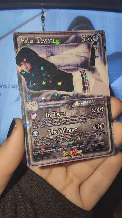 Esha Tewari Holographic Trading Card