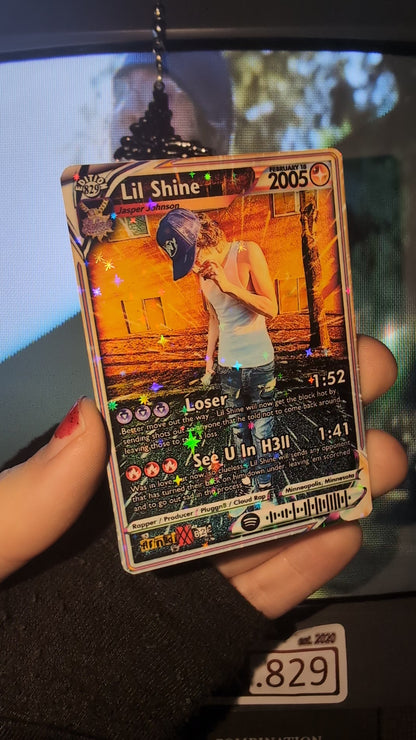 Lil Shine Holographic Trading Card