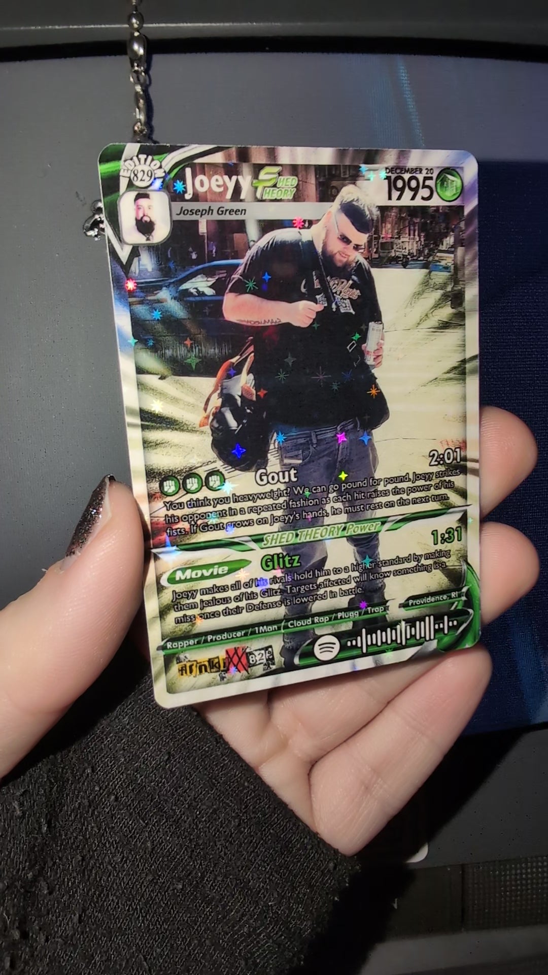 Joeyy Holographic Trading Card – frnkiXX.829