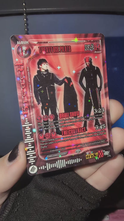 twenty one pilots Holographic Trading Card