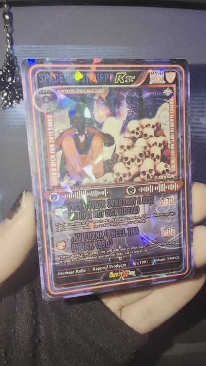 SpaceGhostPurpp Holographic Trading Card