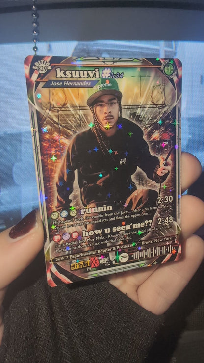 ksuuvi Holographic Trading Card