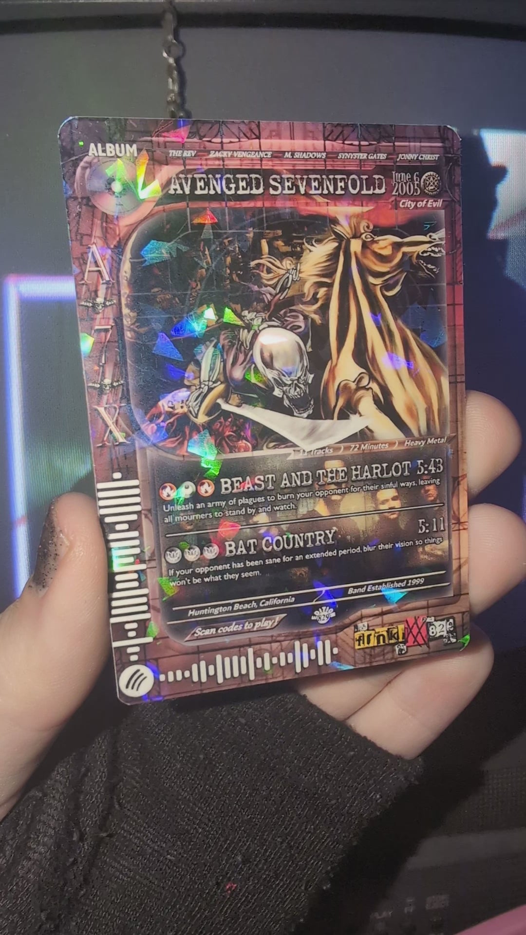 A7X Holographic Trading Card Set – frnkiXX.829